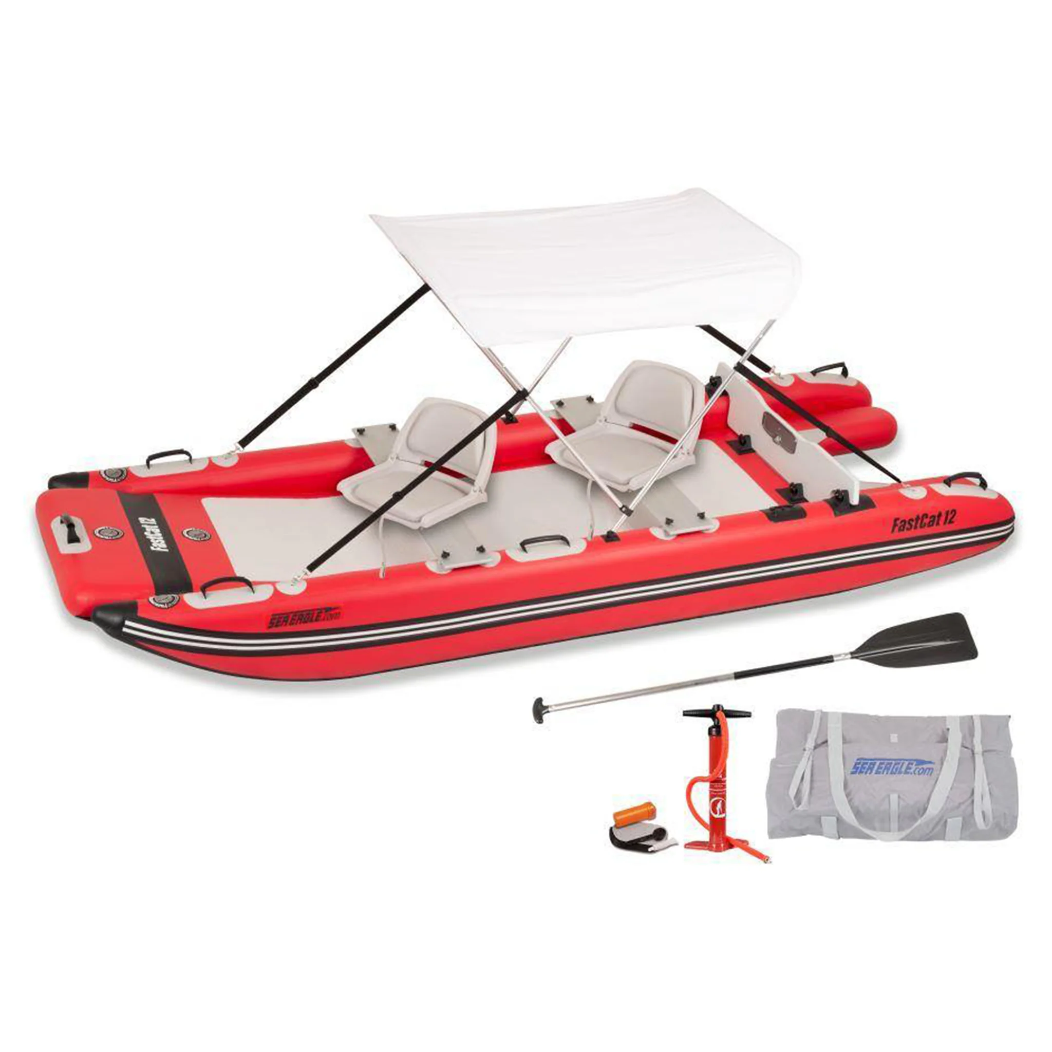 Sea Eagle Catamaran Inflatable Boat Deluxe Package New - Airport