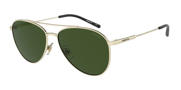 Arnette 0AN3085 Sidecar Brushed Light Gold with Dark Green